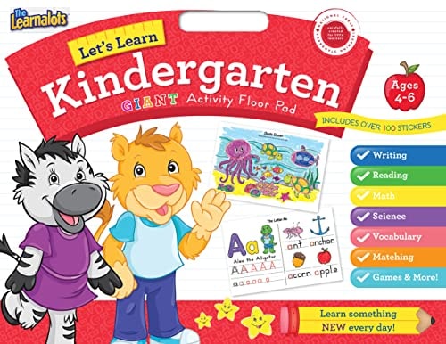 Let'S Learn Kindergarten Giant Activity Floor Pad-Learn Something New Every Day-Includes Over 100 Stickers